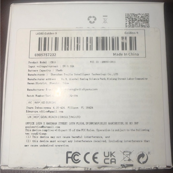 Smart Health Tracking Ring in Gold - Picture 10 of 10